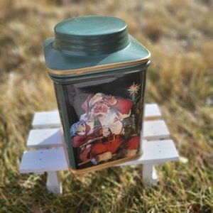 Coca Cola Stoneware Canister green/Holiday Portraits Classic / coca cola gift/